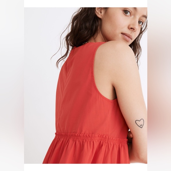Madewell cattail tiered midi dress - Picture 4 of 16